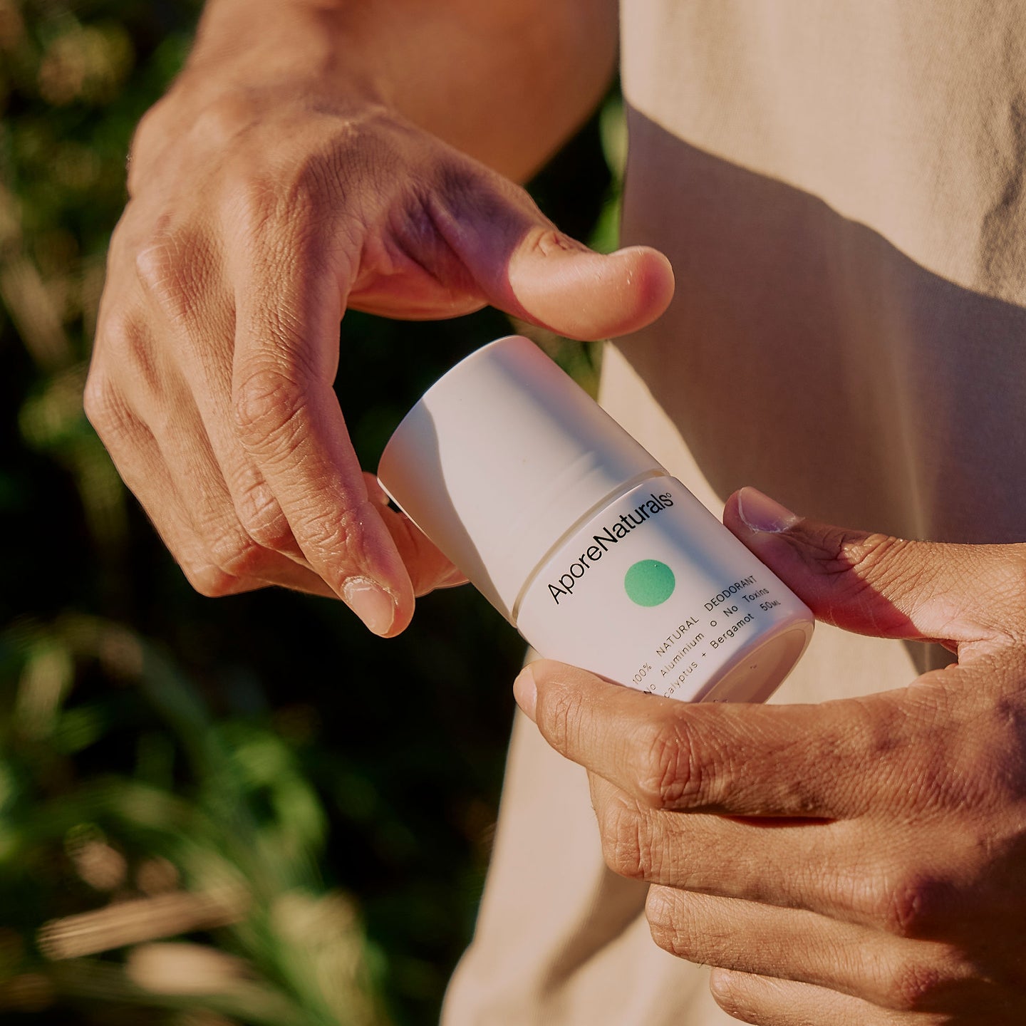 hand opening roll on deodorant